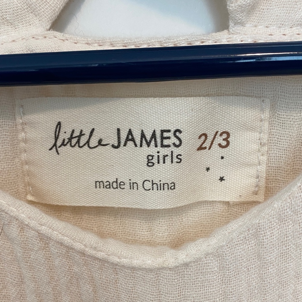 Cream Kids Blouse - Picture 2 of 3